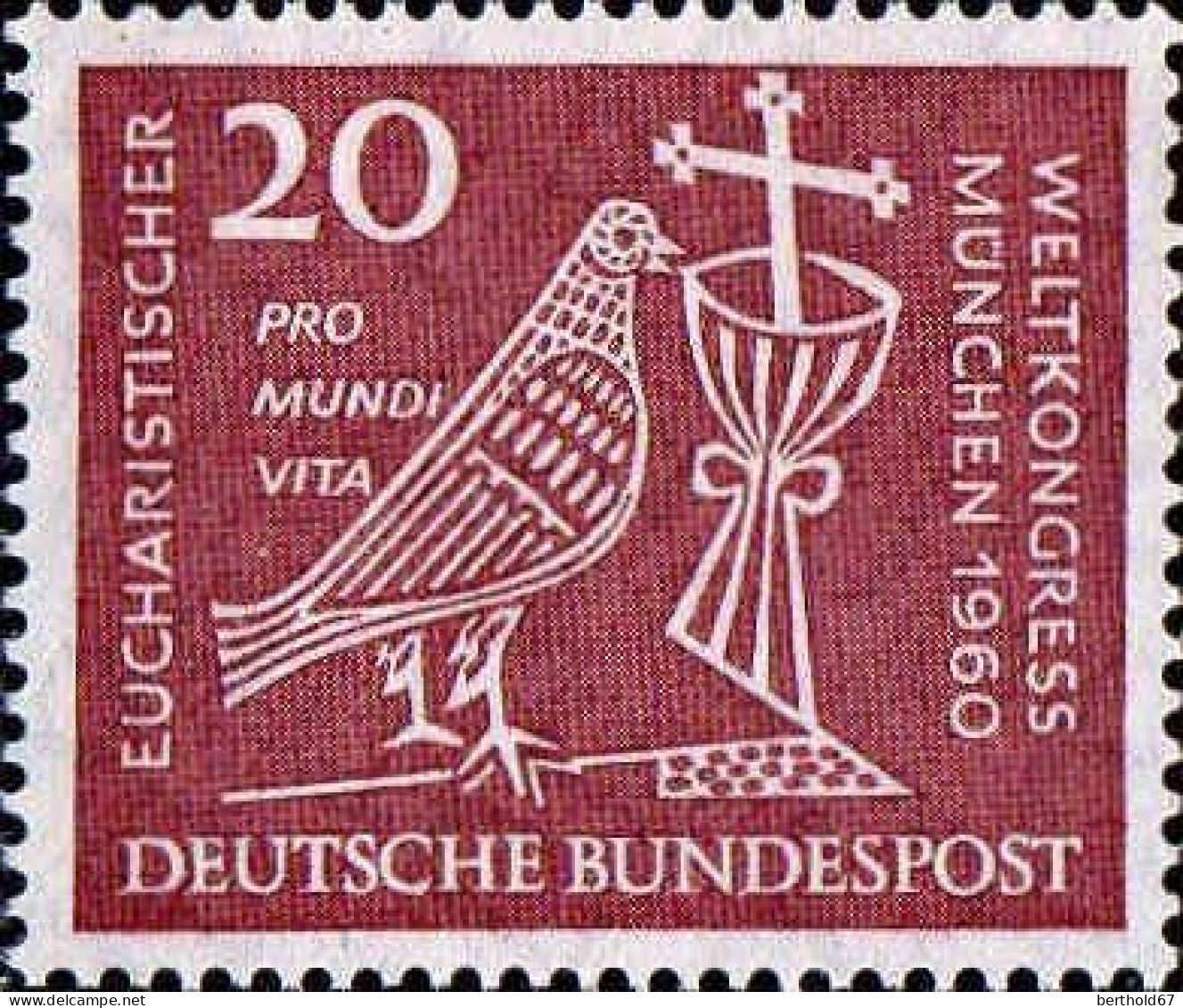 RFA Poste N** Yv: 203/204 37.Congrès Eucharistique National München (Thème) - Cristianismo