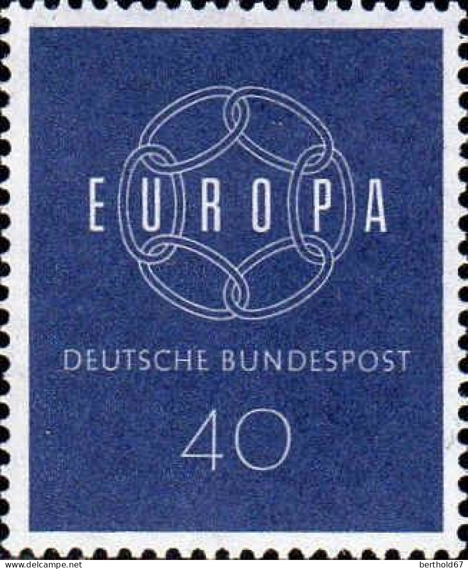 RFA Poste N** Yv: 193/194 Europa Cept Collier De 6 Maillons (Thème) - 1959