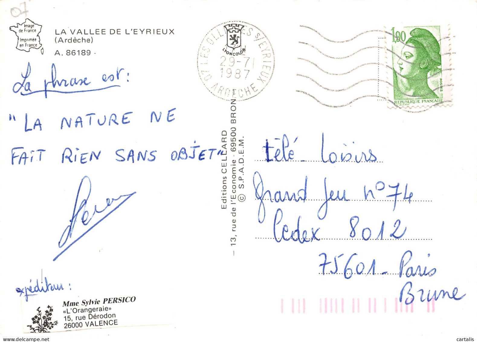 07-LA VALLEE DE L EYRIEUX-N°4182-C/0141 - Andere & Zonder Classificatie