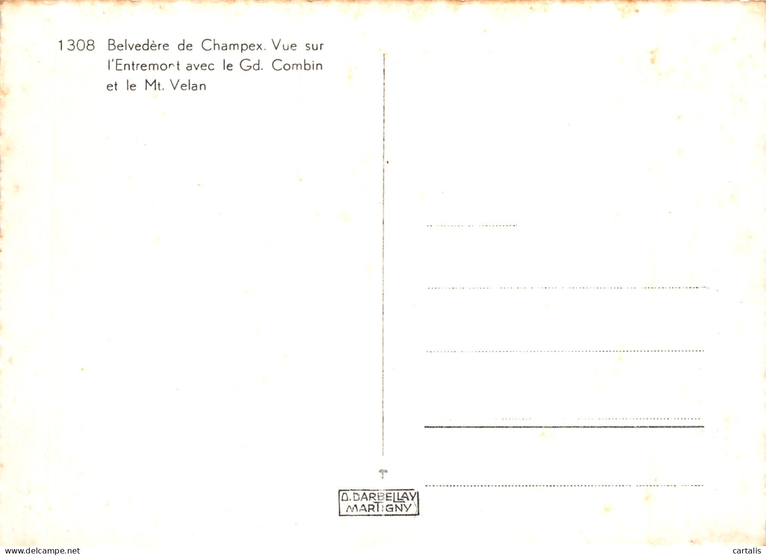 ET-SUISSE BELVEDERE DE CHAMPEX-N°4182-C/0037 - Autres & Non Classés