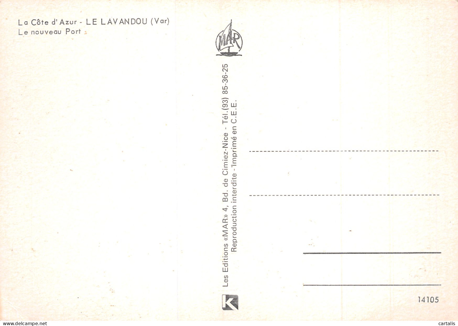 83-LE LAVANDOU-N°4182-B/0169 - Le Lavandou