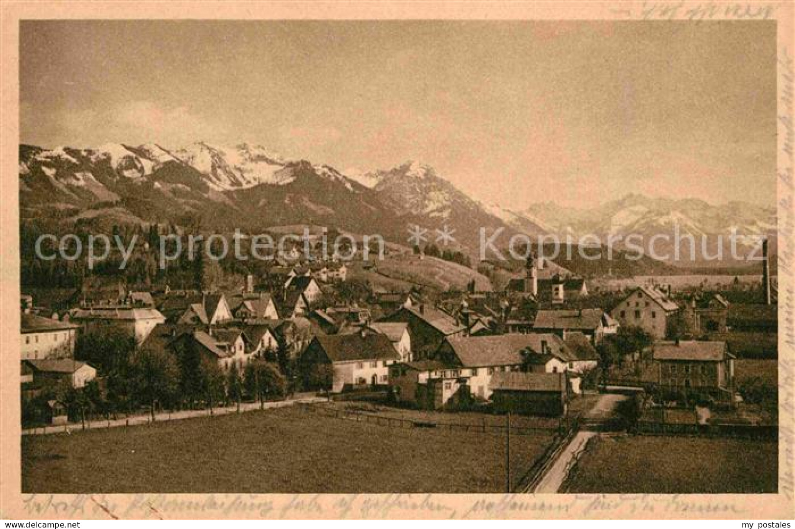 72794926 Sonthofen Oberallgaeu Teilansicht Mit Alpen Sonthofen - Sonthofen