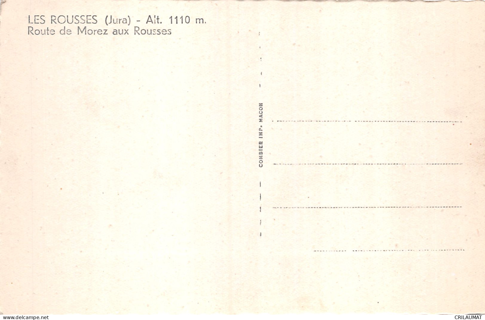 39-LES ROUSSES-N°LP5131-C/0013 - Andere & Zonder Classificatie