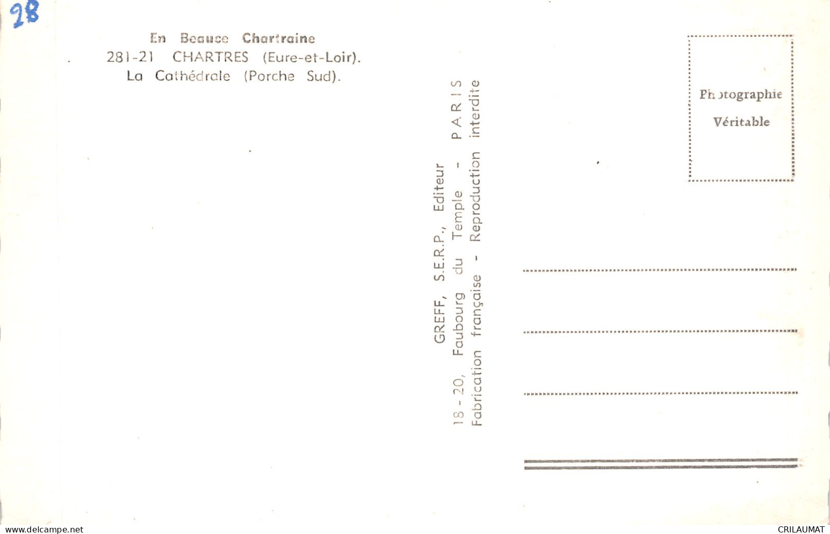 28-CHARTRES-N°LP5131-B/0161 - Chartres