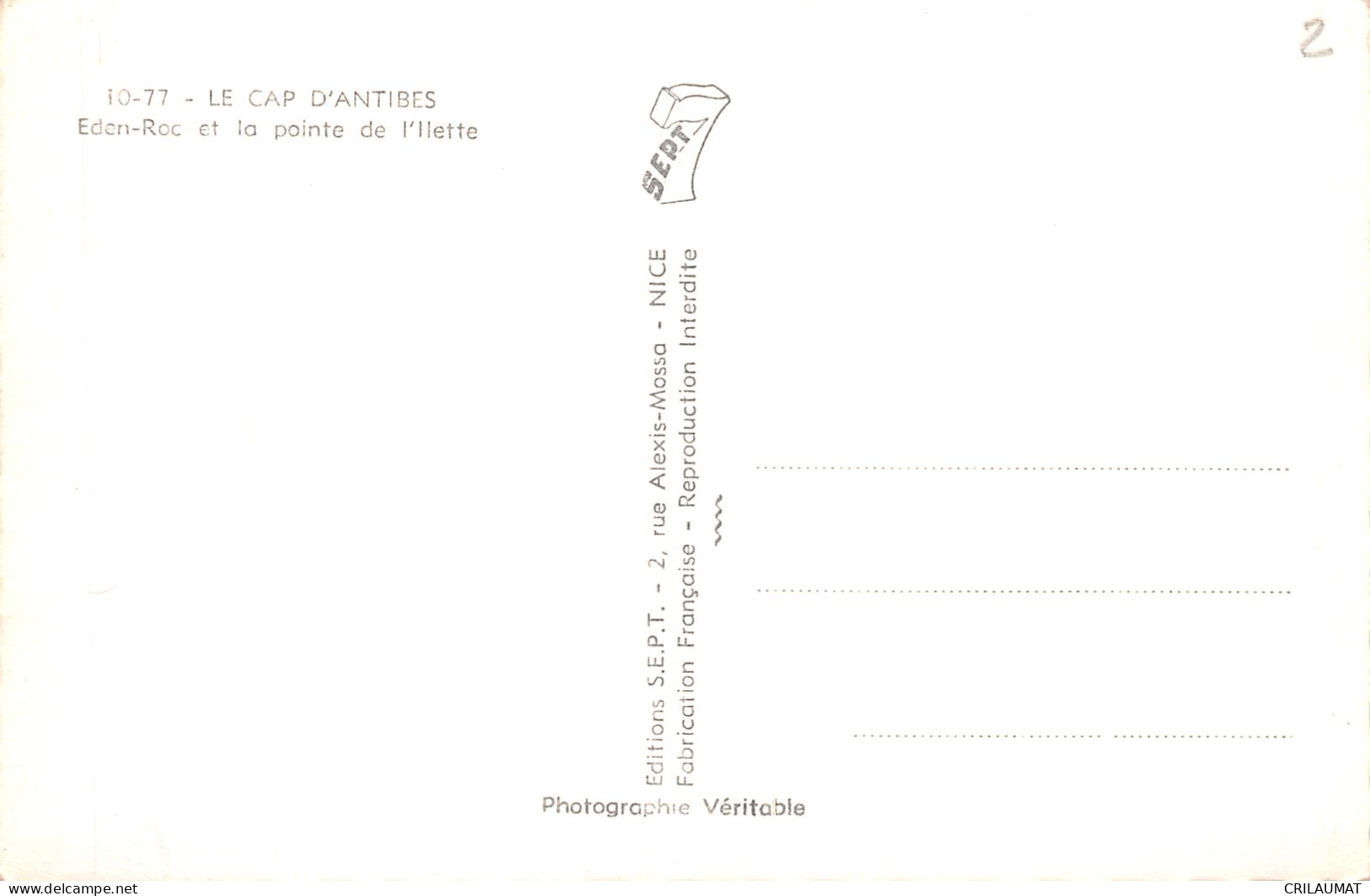 06-CAP D ANTIBES-N°LP5131-B/0093 - Cap D'Antibes - La Garoupe