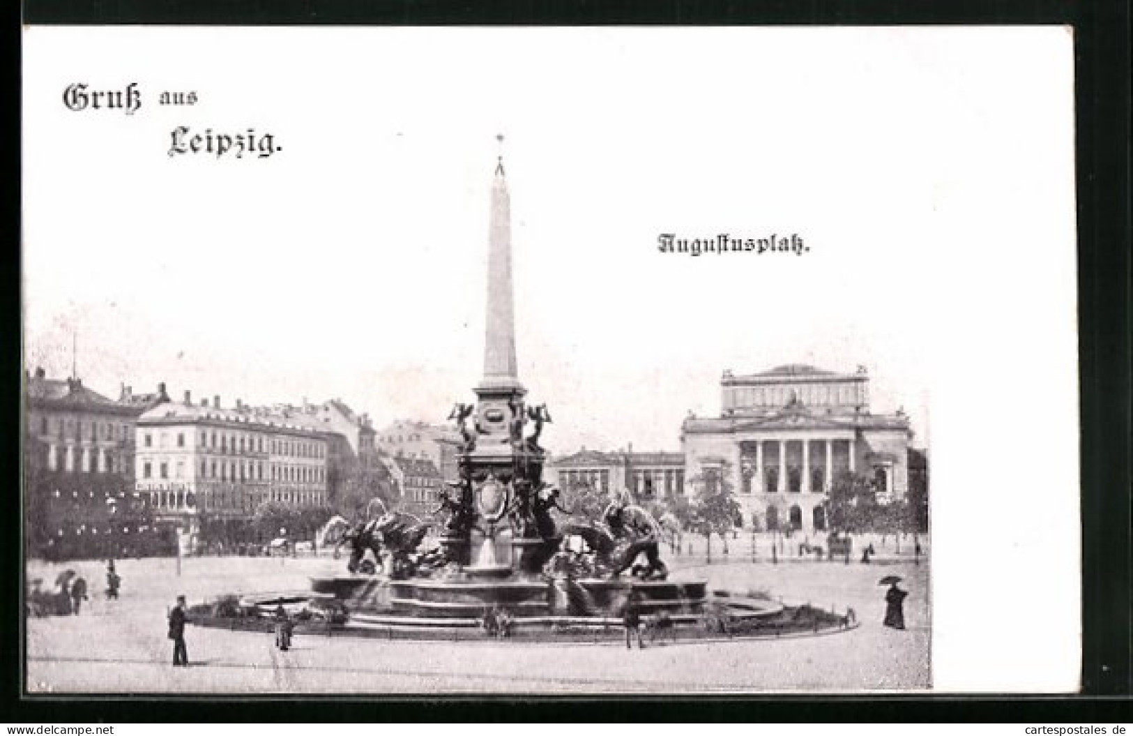 AK Leipzig, Denkmal Auf Dem Augustusplatz  - Leipzig