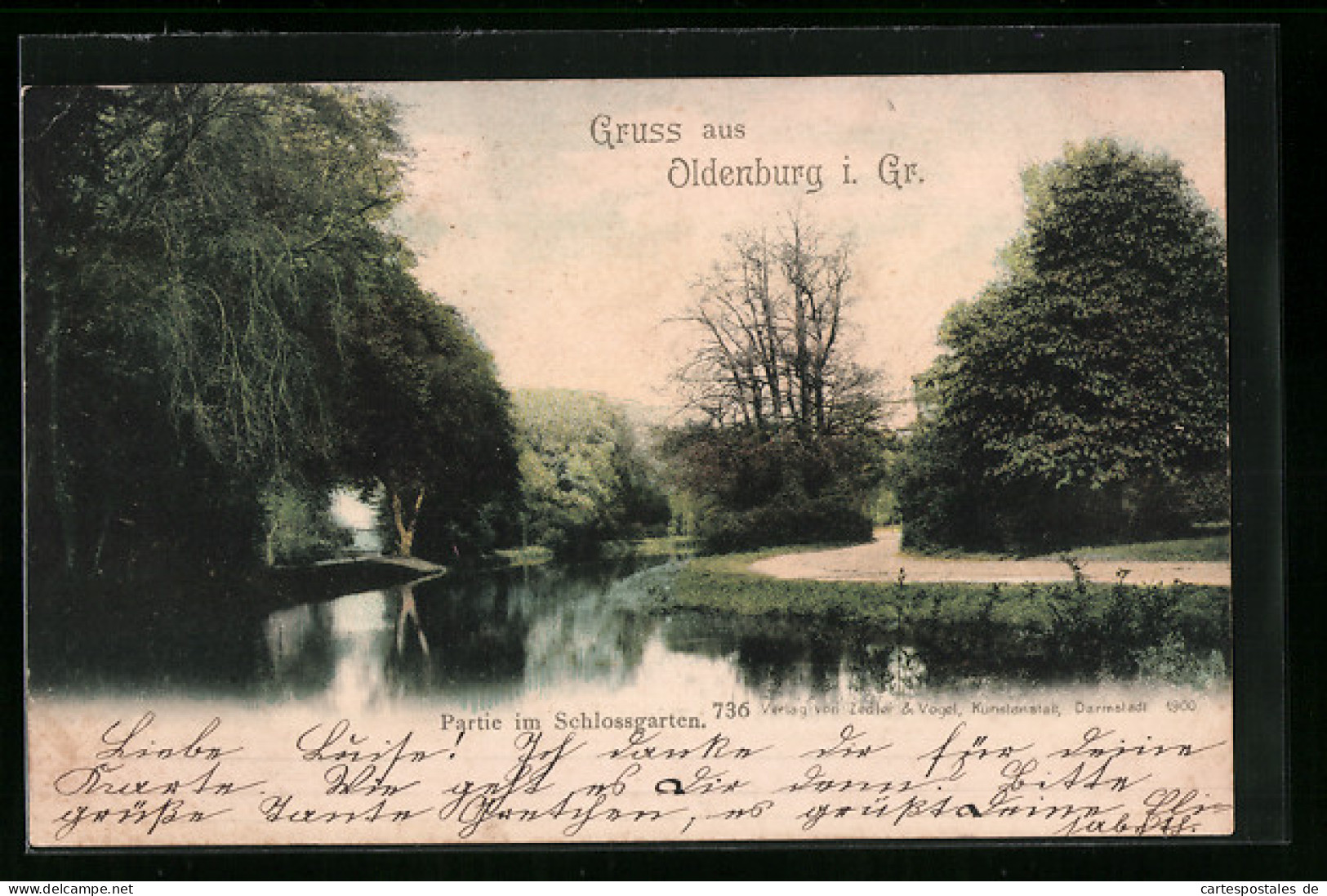 AK Oldenburg I. Gr., Partie Im Schlossgarten  - Oldenburg