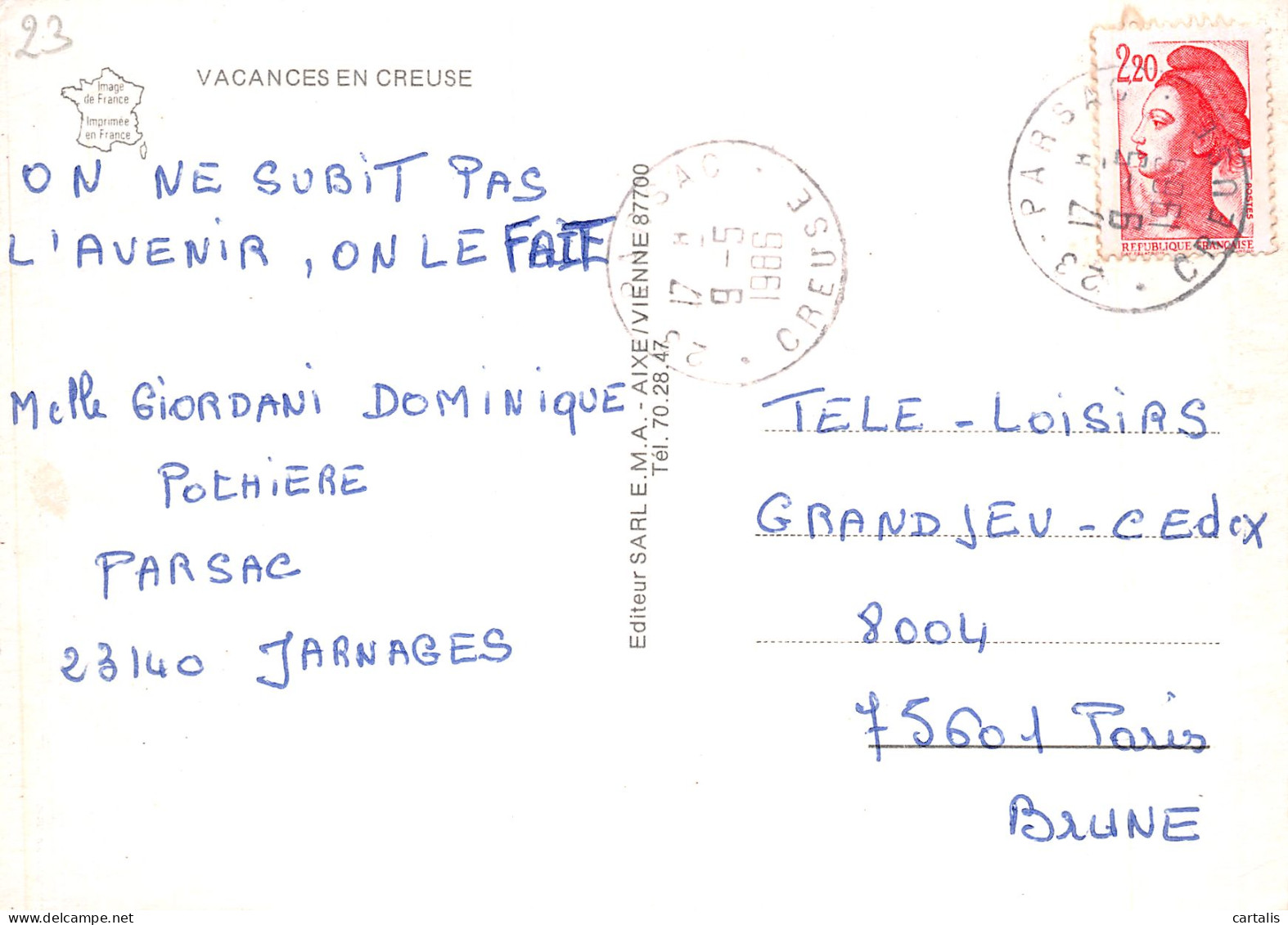 23-LA CREUSE-N°4183-B/0035 - Altri & Non Classificati