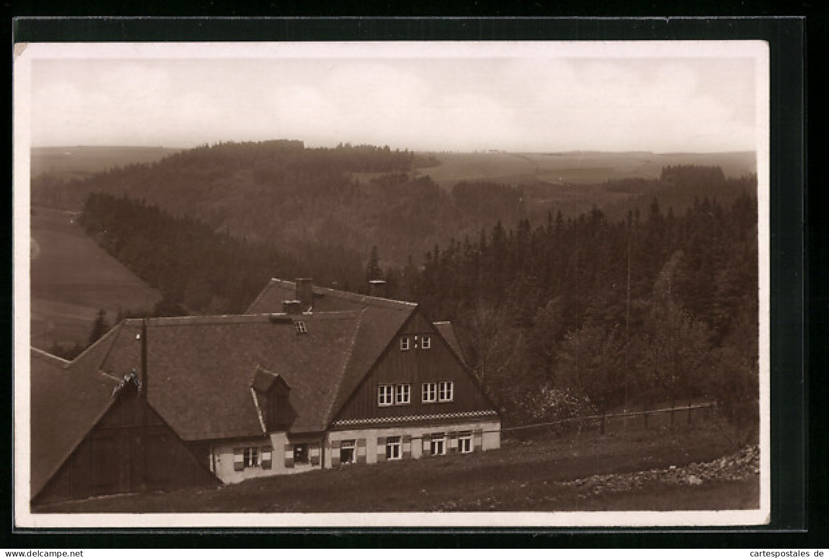 AK Lauenstein I. Sa., Das Schülerheim Der öffentlichen Höheren Handelslehranstalt Der Dresdner Kaufmannschaft  - Lauenstein