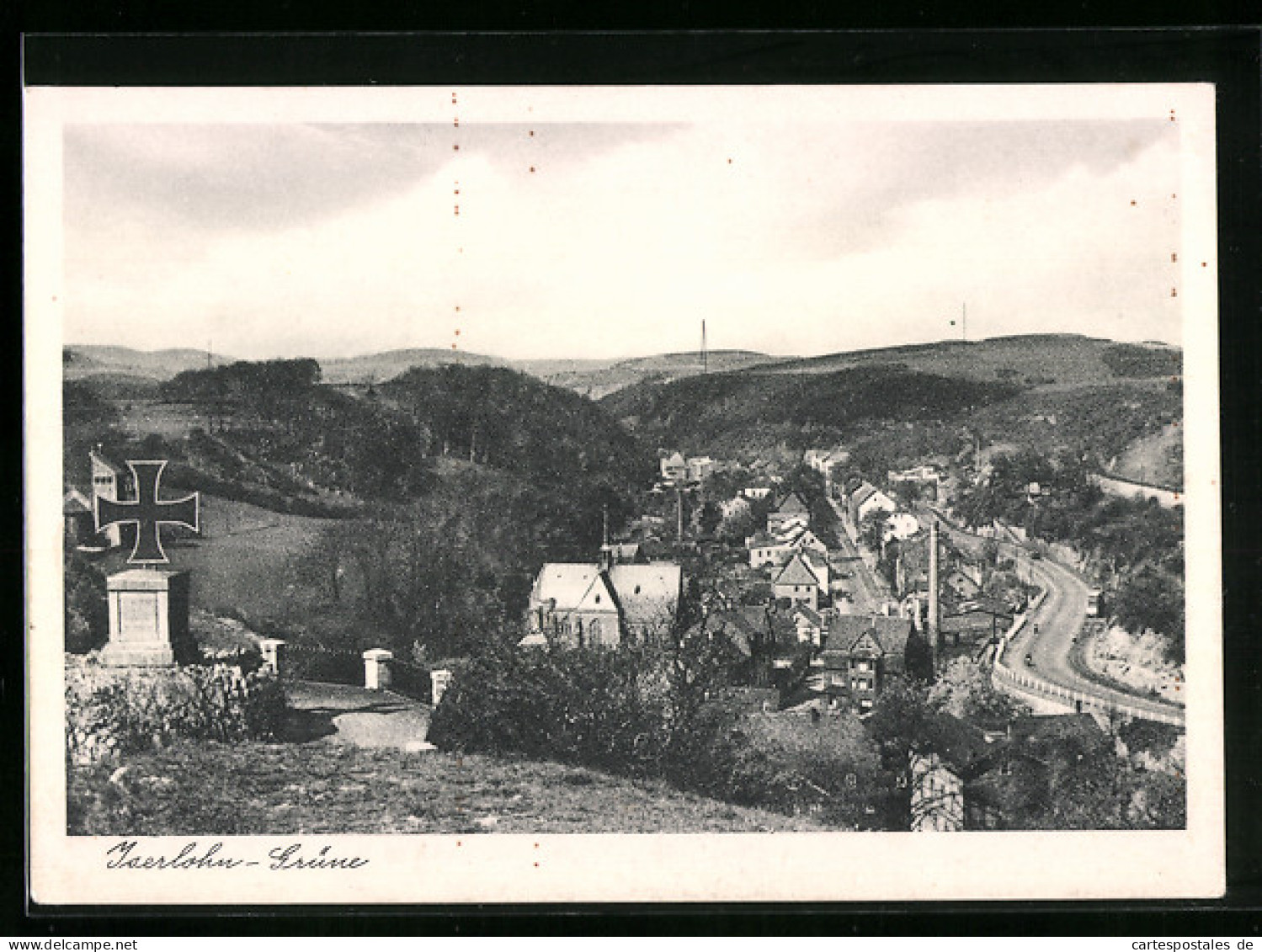 AK Iserlohn-Grüne, Blick Vom Eisernen Kreuz Auf Den Ort  - Iserlohn