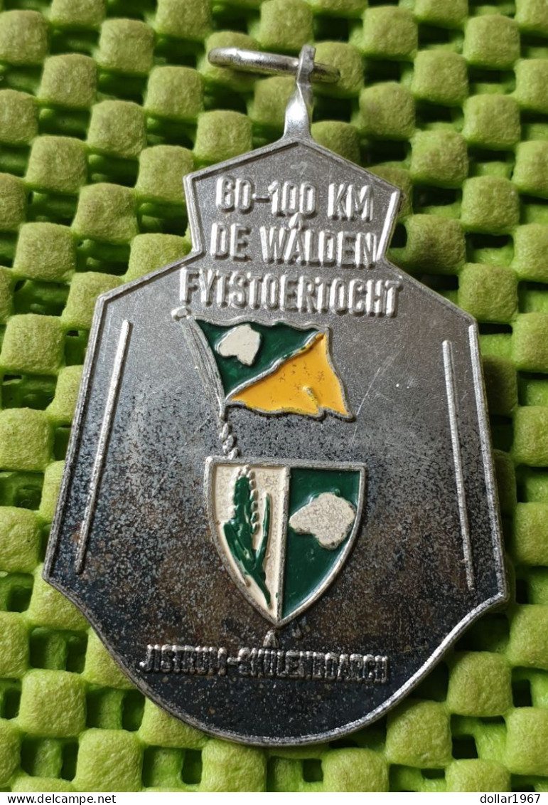 Medaile   :60-100 Km. De Walden Fytstoertocht , Jistrum-Skullenboarch  -  Original Foto  !!  Medallion  Dutch . - Other & Unclassified