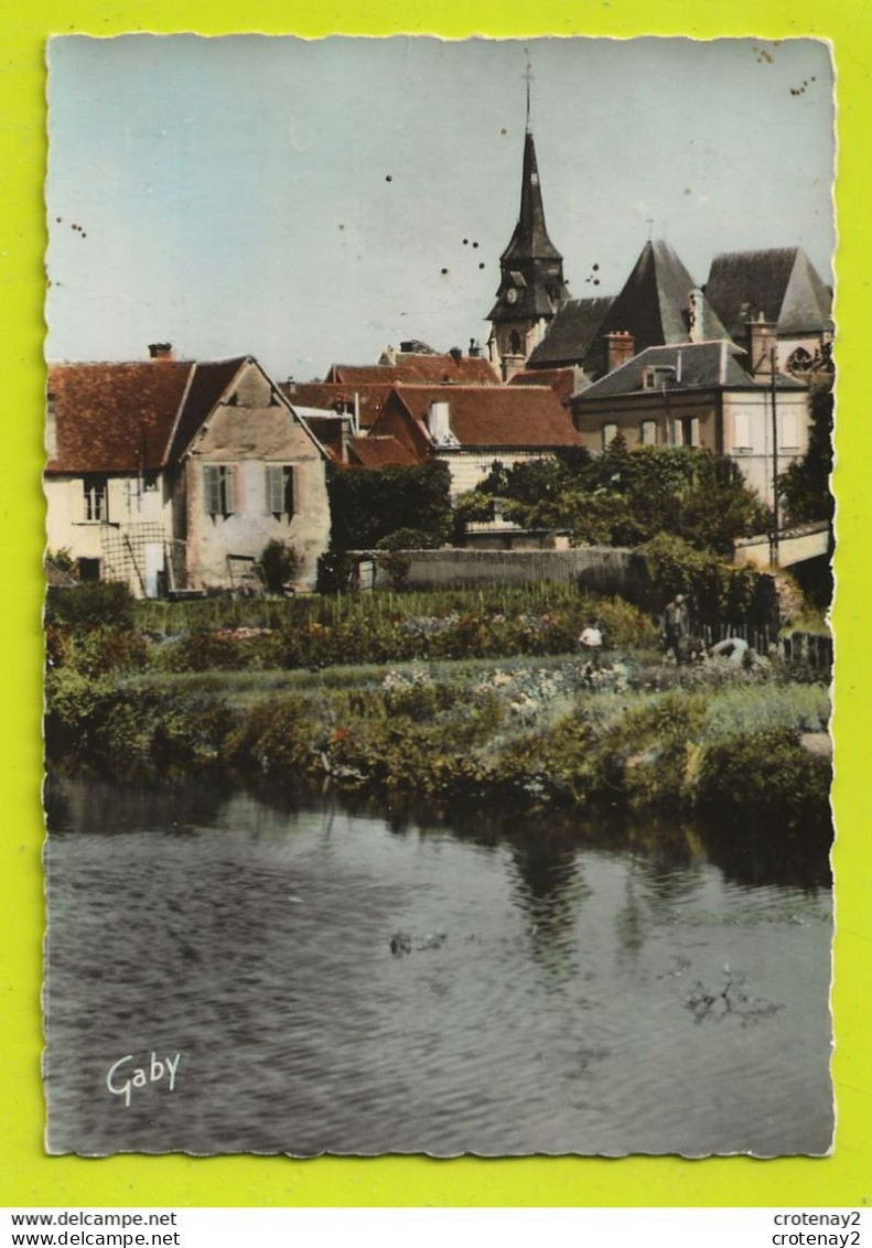 27 NONANCOURT Vers Dreux N°14 L'Eglise Vue Des Bords De L'Arve En 1963 Gaby Animée Dans Le Jardin - Andere & Zonder Classificatie