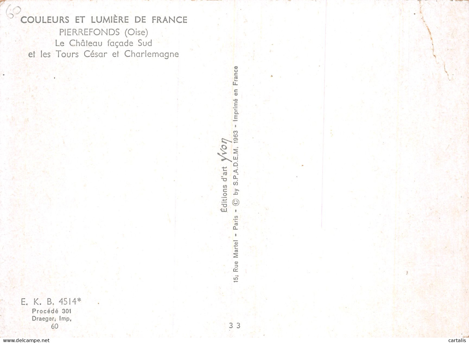 60-PIERREFONDS LE CHATEAU-N°4182-D/0215 - Pierrefonds