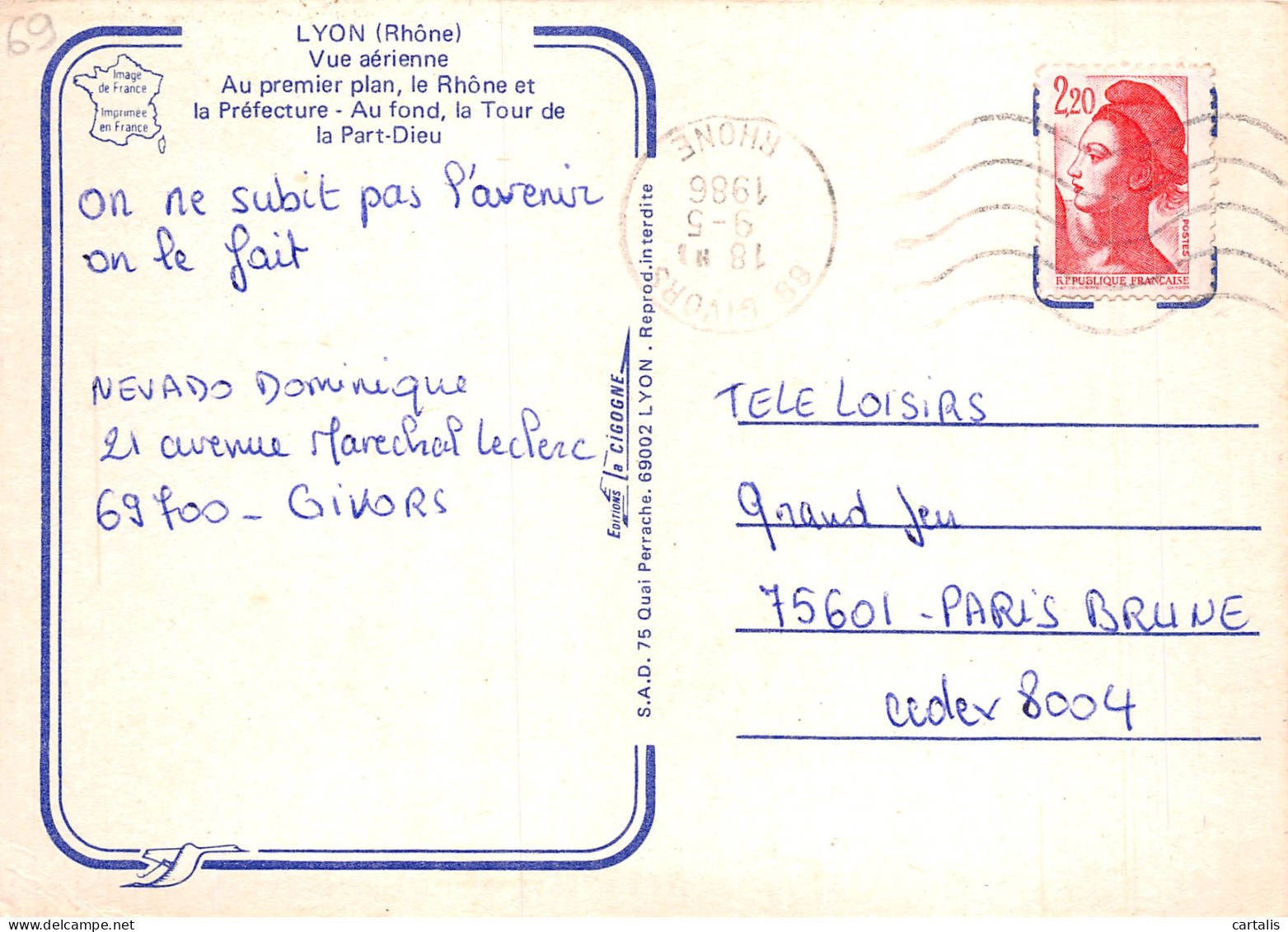 69-LYON-N°4182-D/0099 - Other & Unclassified