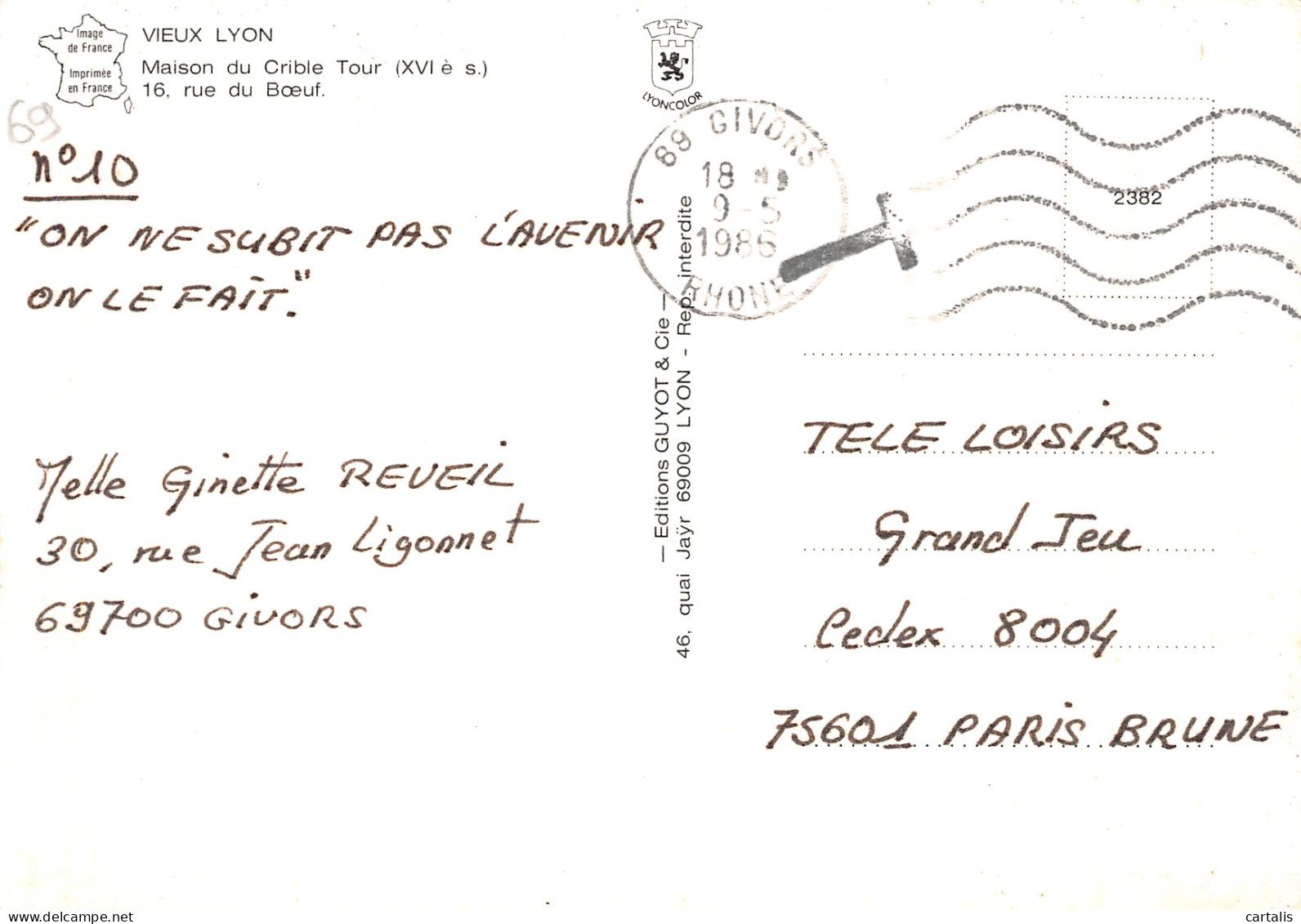 69-LYON-N°4182-D/0097 - Other & Unclassified