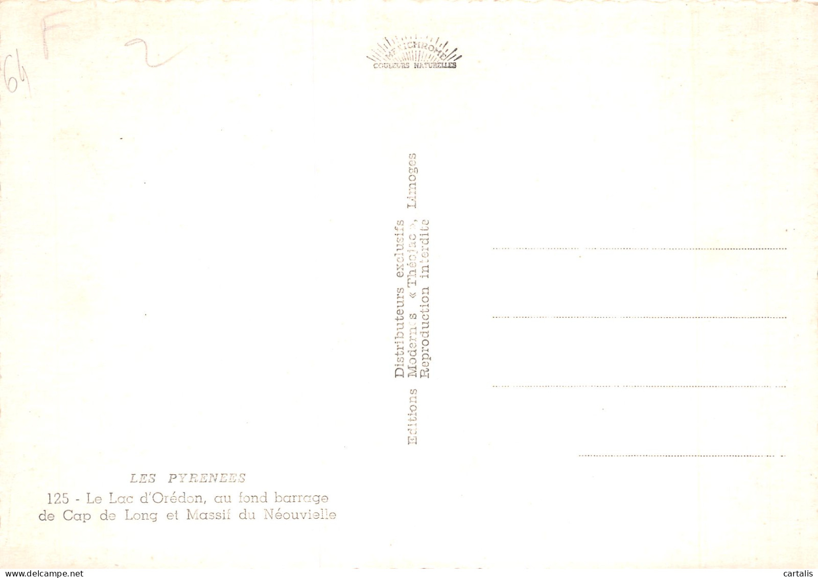 65-LE LAC D OREDON-N°4182-C/0377 - Other & Unclassified