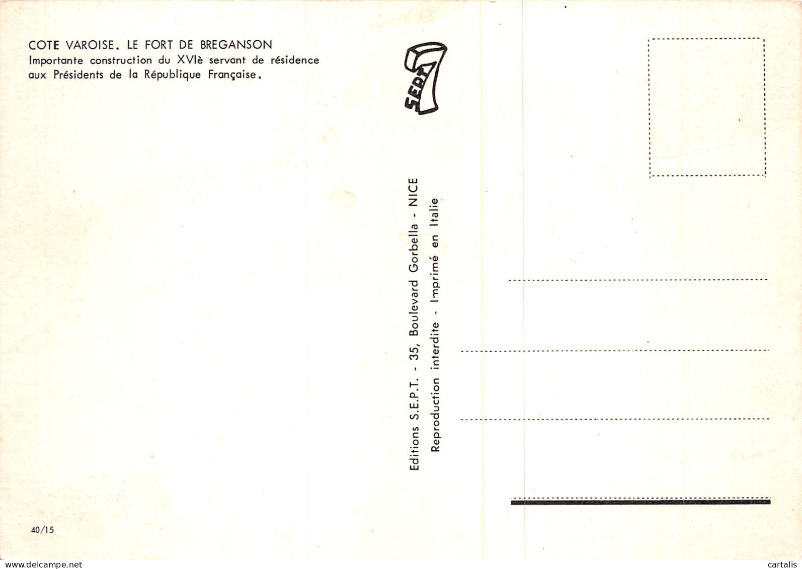 83-LE FORT DE BREGANSON-N°4182-C/0361 - Altri & Non Classificati