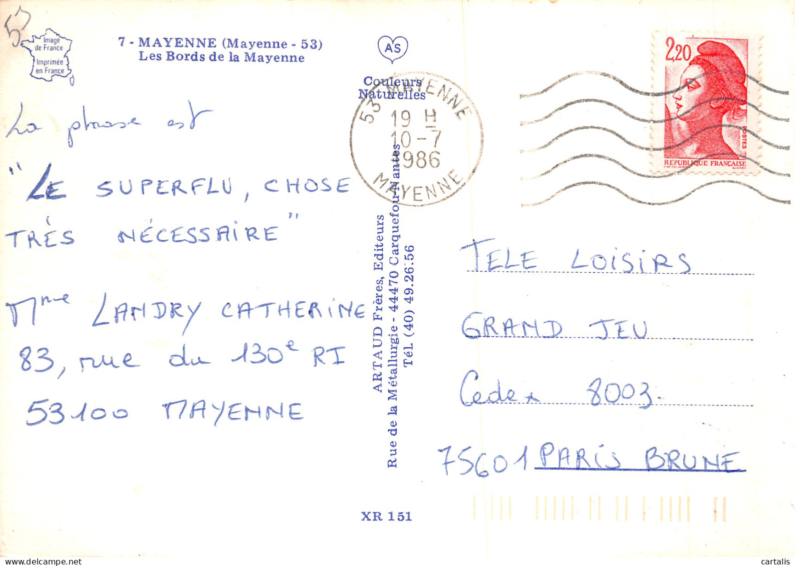 53-MAYENNE-N°4182-C/0325 - Mayenne