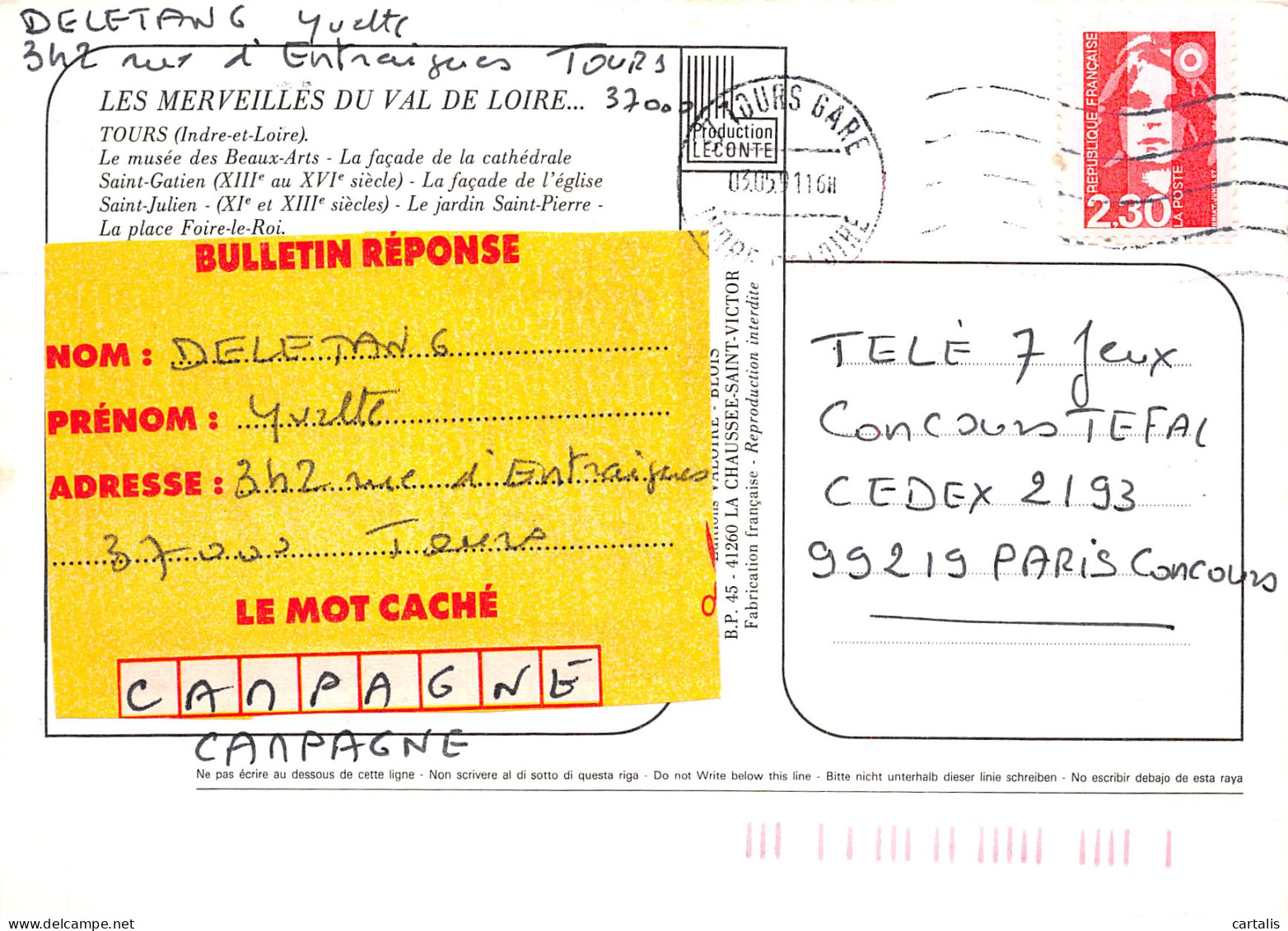 37-TOURS-N°4183-D/0295 - Tours