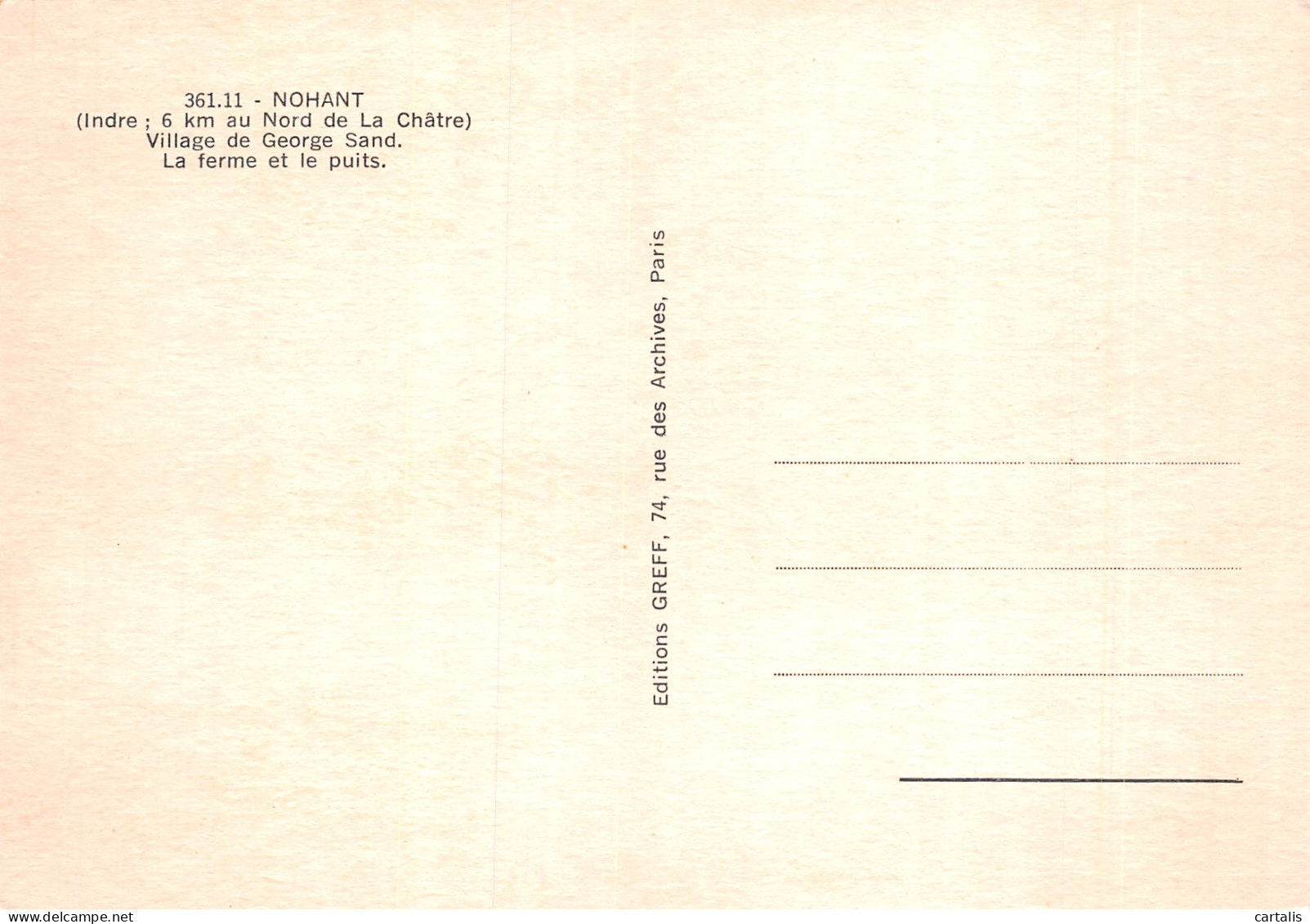 36-NOHANT-N°4183-D/0171 - Sonstige & Ohne Zuordnung