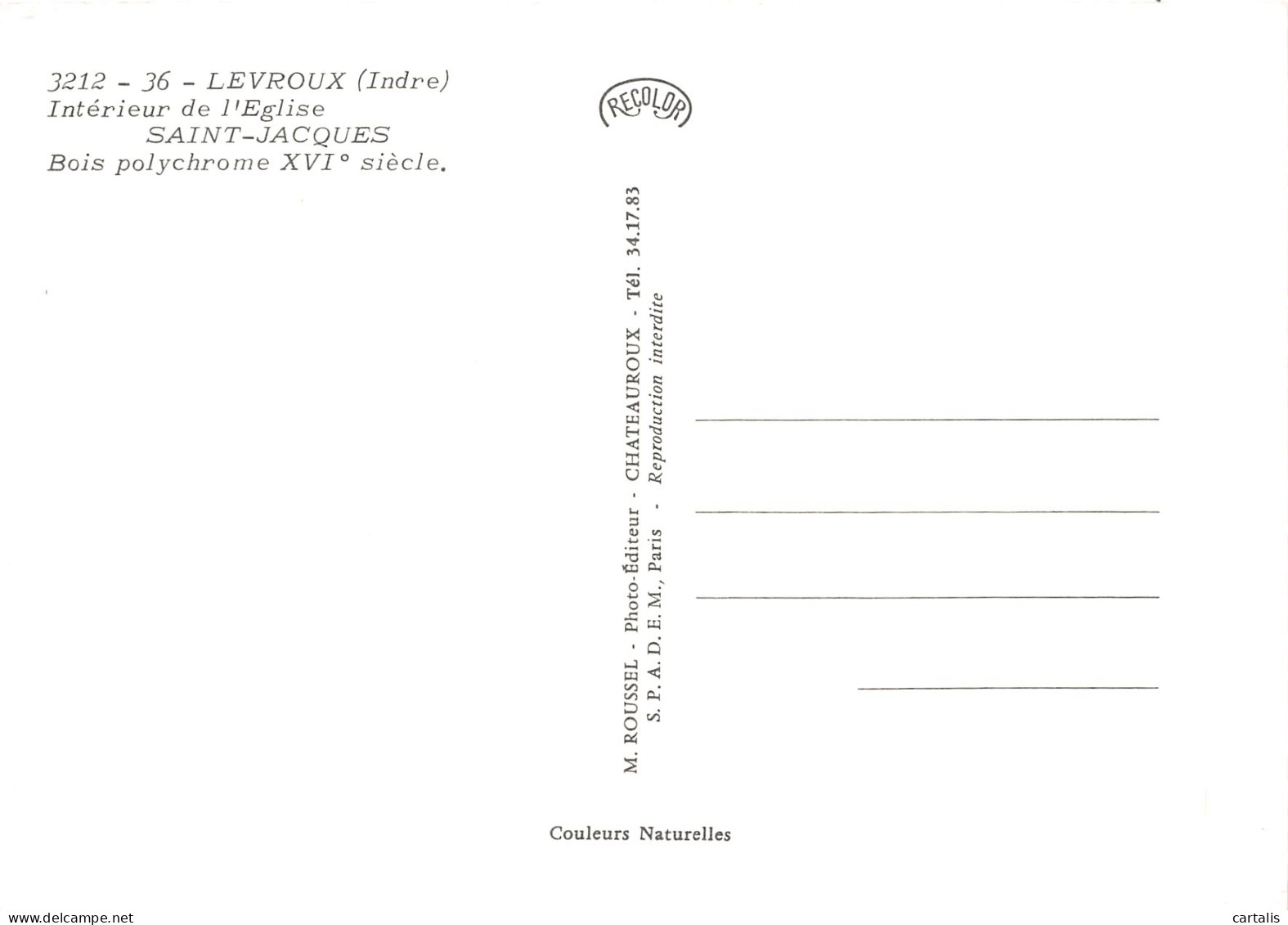 36-LEVROUX-N°4183-D/0167 - Other & Unclassified