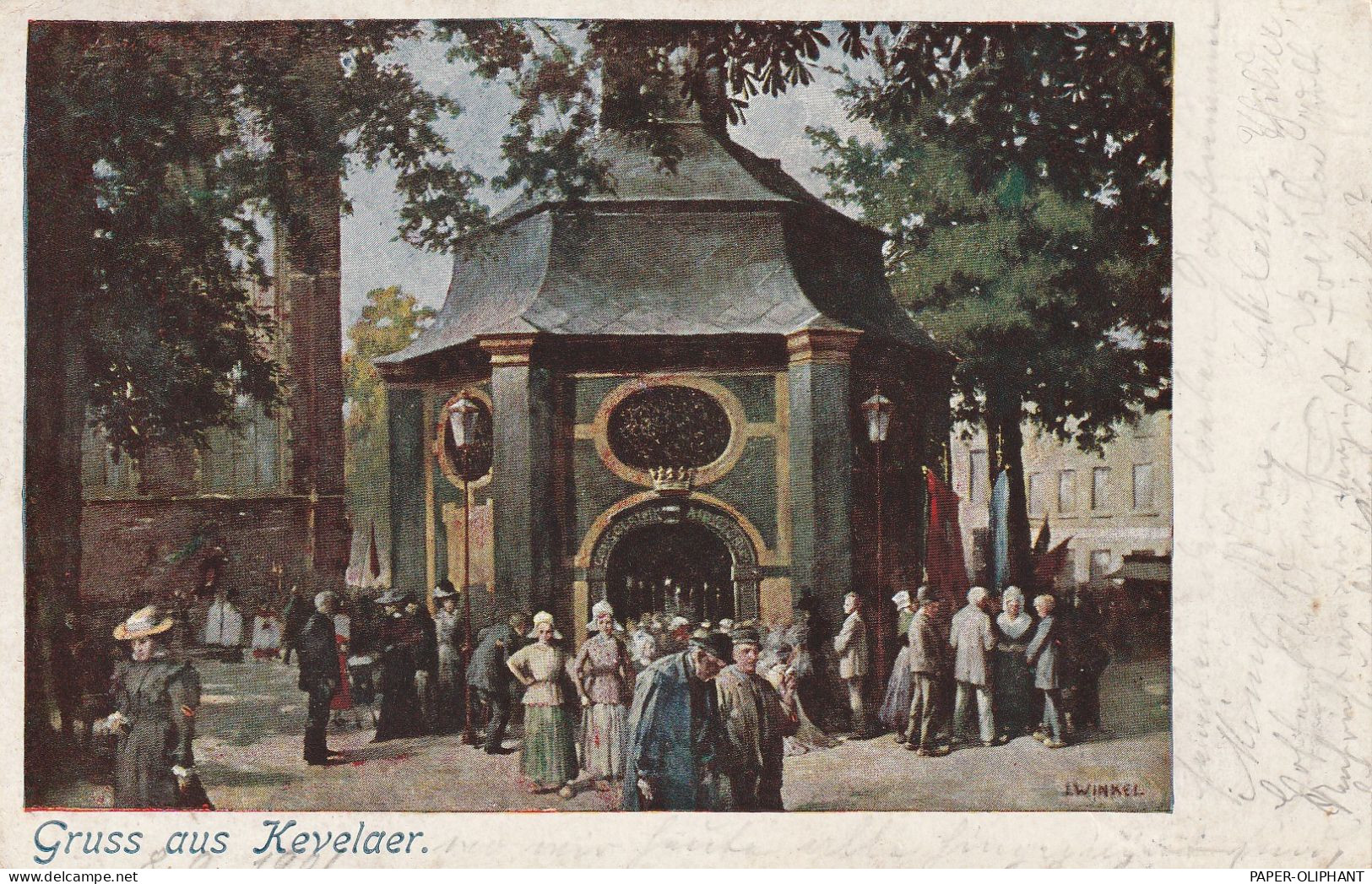 4178 KEVELAER, Gnadenkapelle, Künstler-Karte J. Winkel, 1901 - Kevelaer