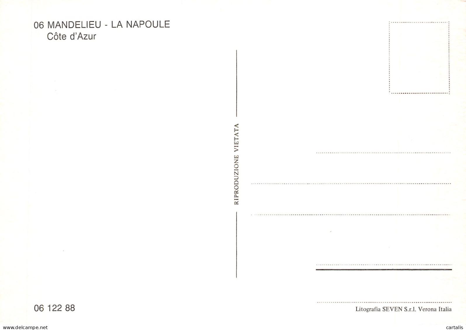 06-MANDELIEU LA NAPOULE-N°4183-D/0111 - Autres & Non Classés