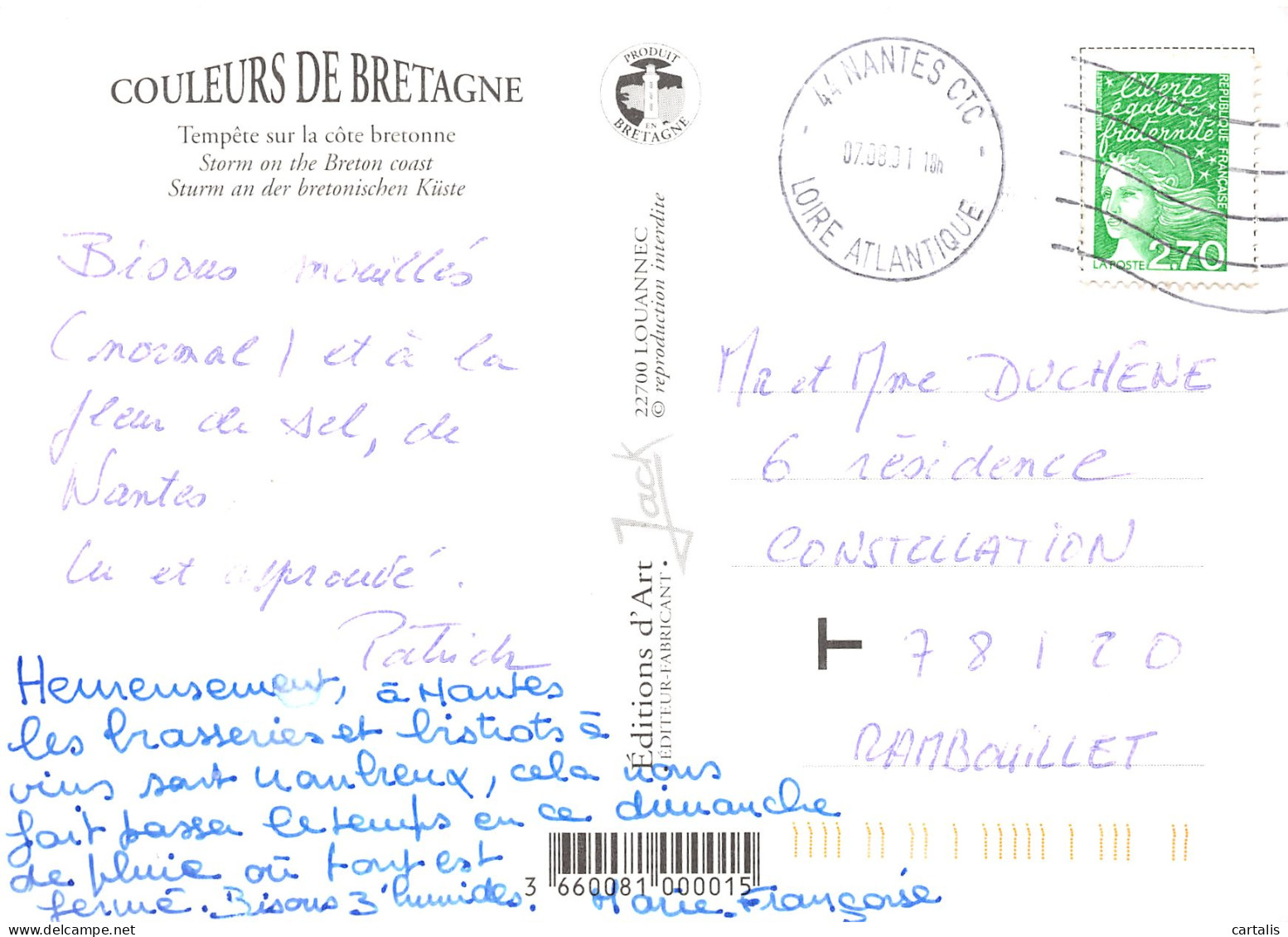 56-BRETAGNE COTE-N°4183-C/0249 - Other & Unclassified