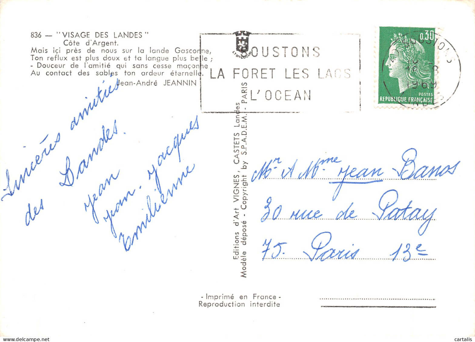 40-LES LANDES-N°4183-C/0013 - Other & Unclassified