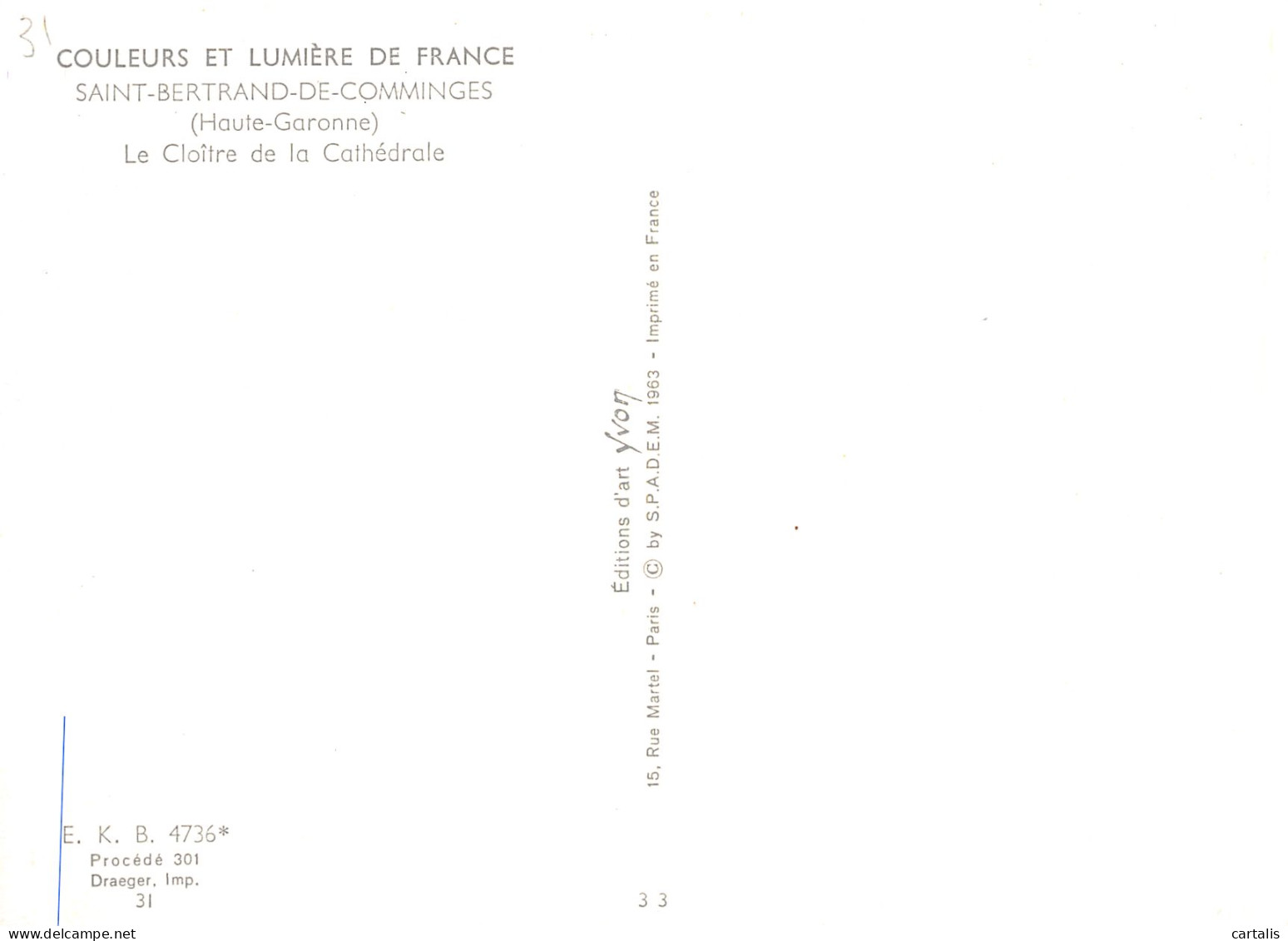 31-SAINT BERTRAND DE COMMINGES-N°4183-B/0359 - Saint Bertrand De Comminges