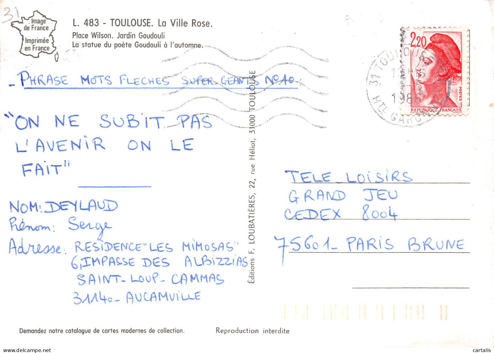 31-TOULOUSE-N°4183-B/0353 - Toulouse