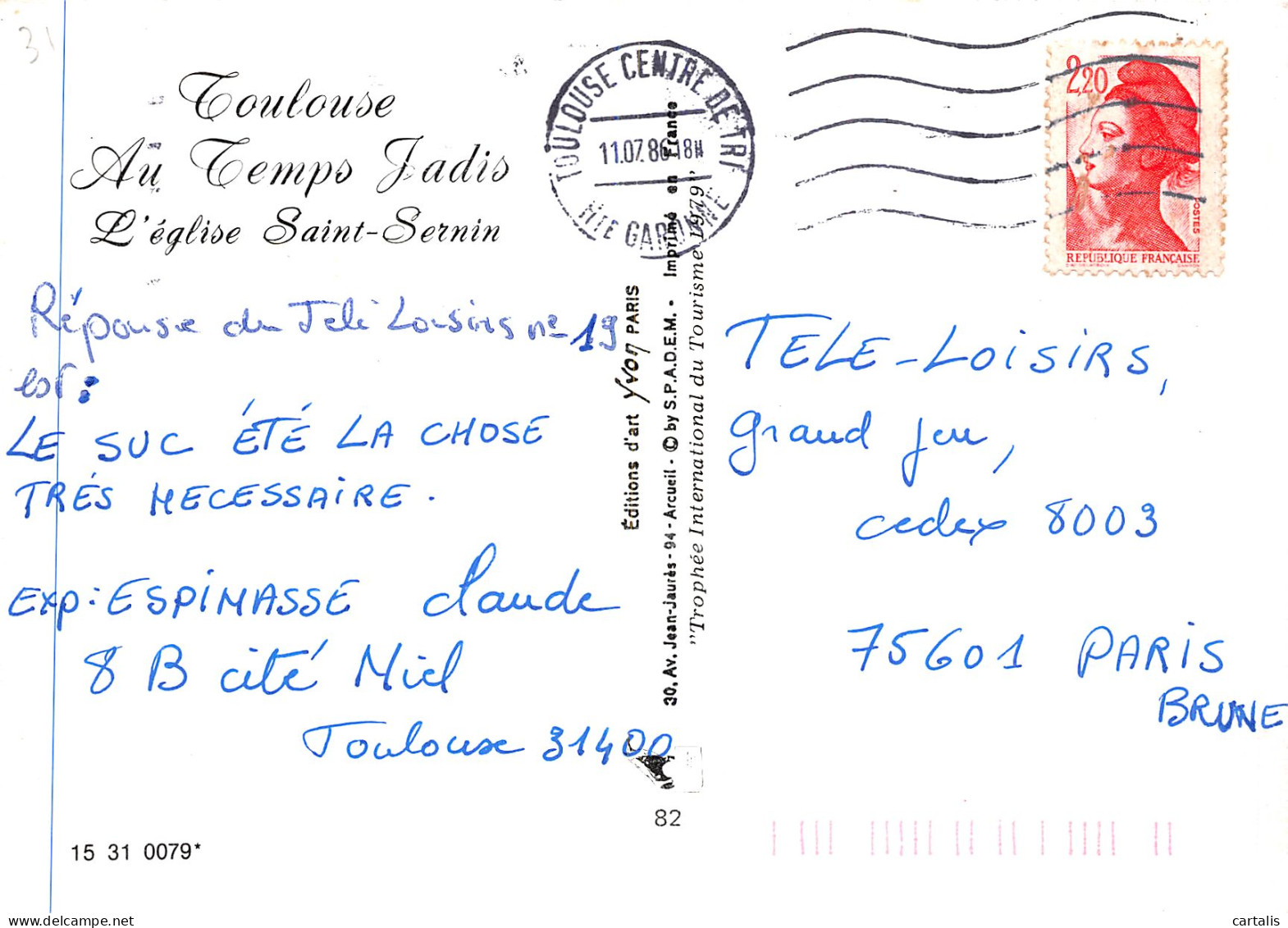 31-SAINT SERNIN DE TOULOUSE-N°4183-B/0361 - Other & Unclassified