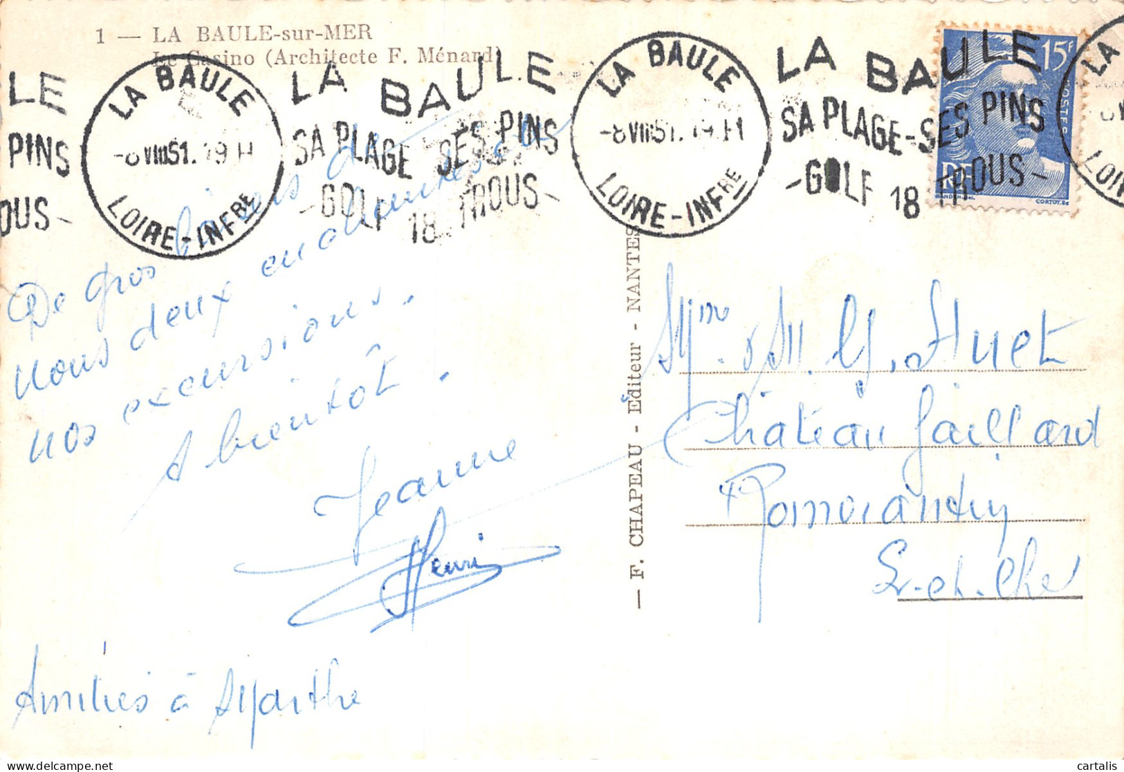 44-LA BAULE SUR MER-N°4183-B/0153 - La Baule-Escoublac
