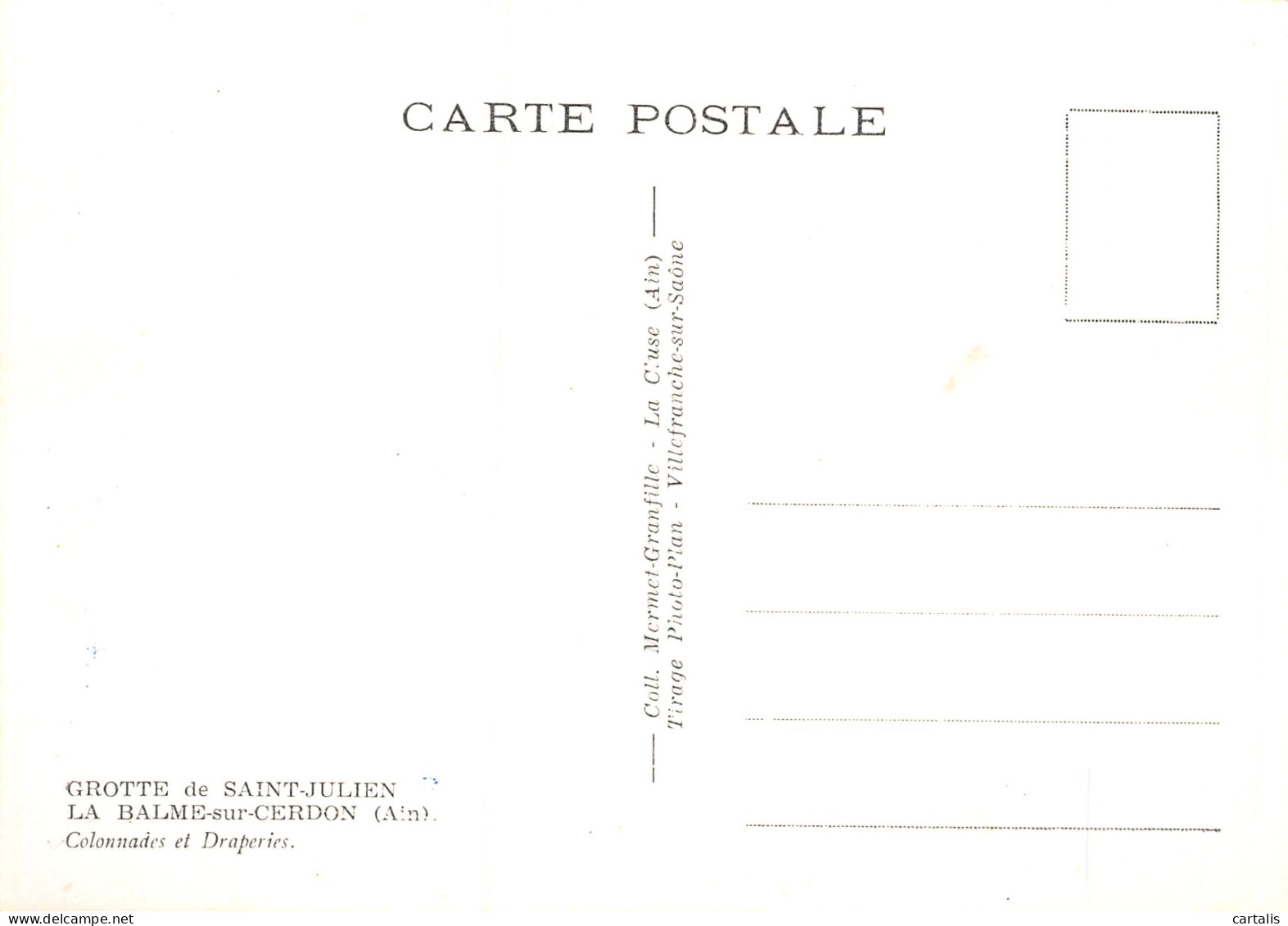 01-LA BALME SUR CERDON-N°4183-B/0149 - Non Classificati