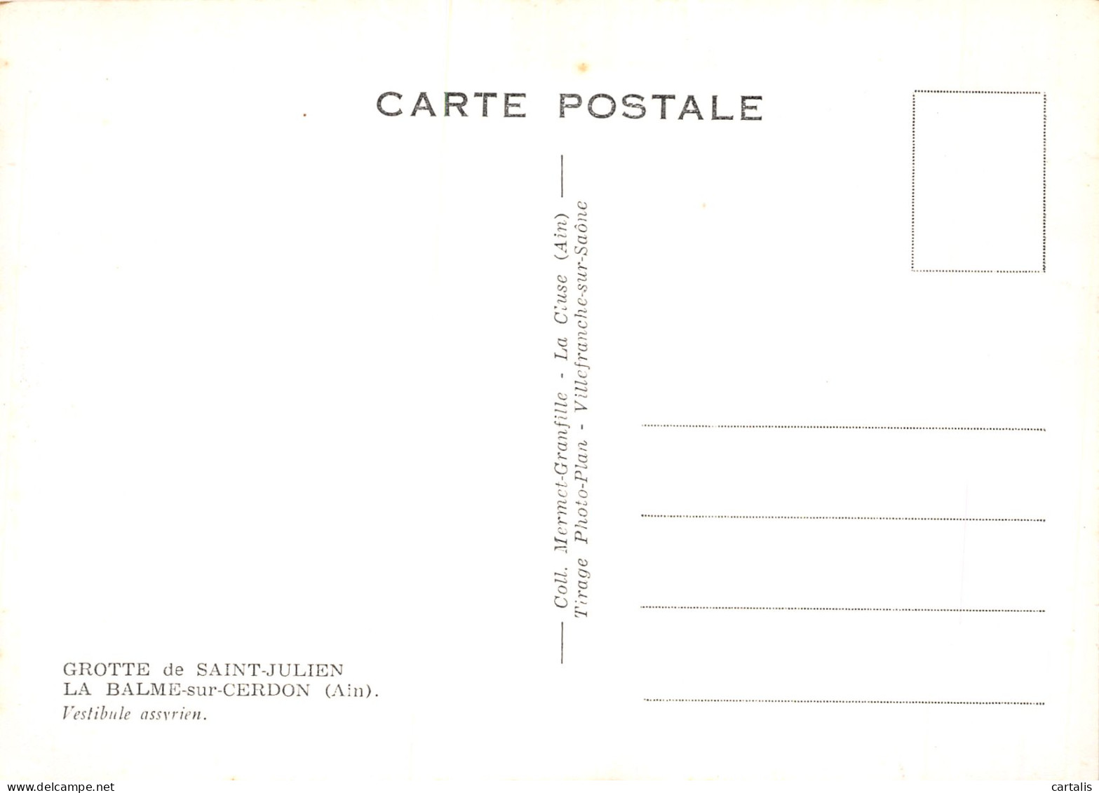 01-LA BALME SUR CERDON-N°4183-B/0147 - Zonder Classificatie