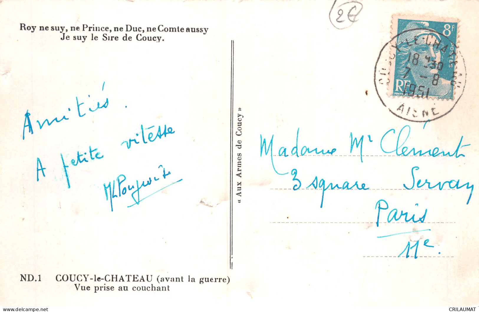 02-COUCY LE CHATEAU-N°LP5131-F/0287 - Other & Unclassified