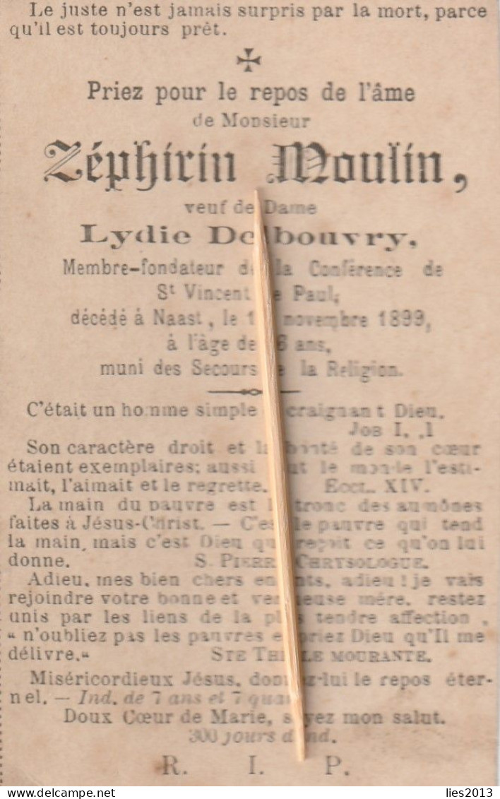 Naast, 1899, Zepherin Moulin, Delbouvry - Devotion Images