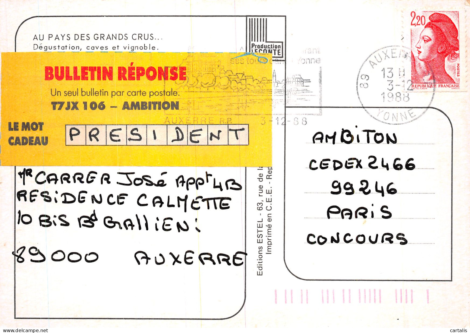 89-BOURGOGNE-N°4184-C/0117 - Other & Unclassified