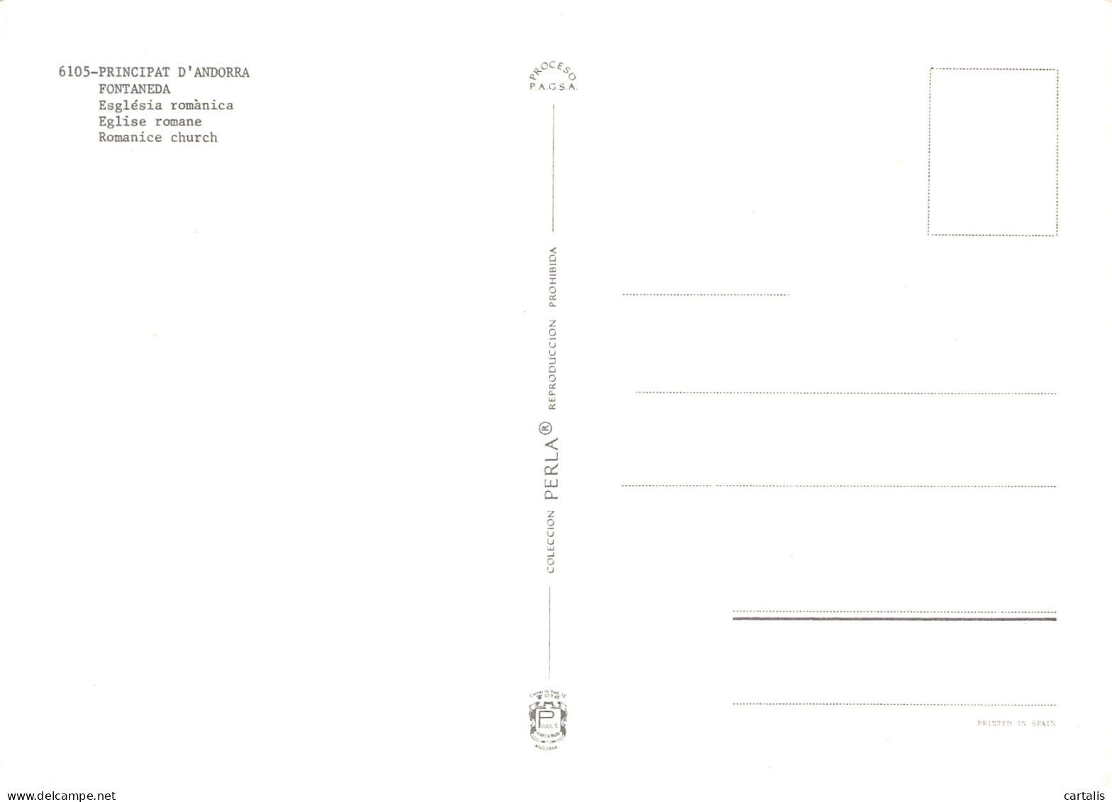 ET-ANDORRE FONTANEDA-N°4184-C/0105 - Andorra