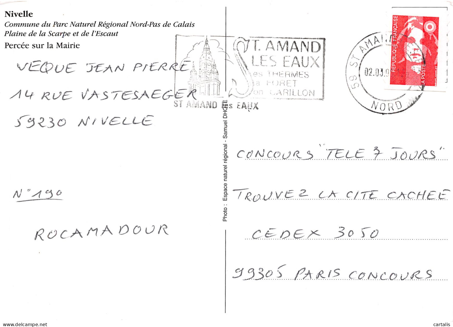 59-NIVELLE-N°4184-C/0083 - Other & Unclassified