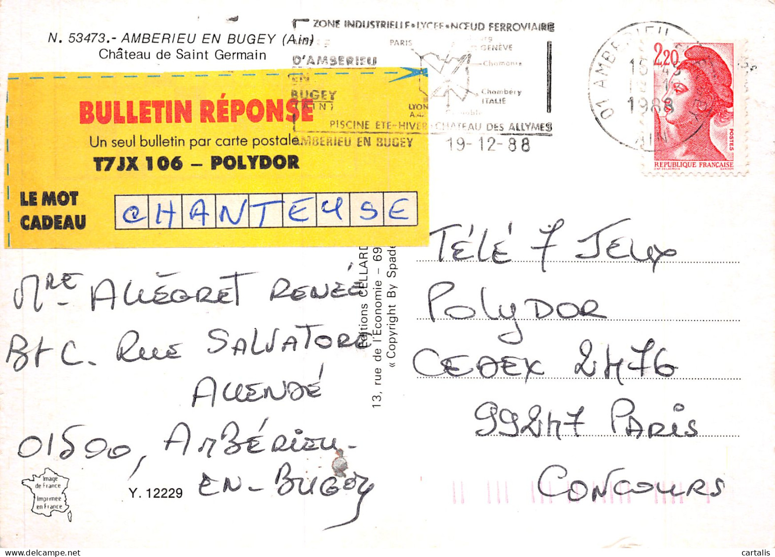 01-AMBERIEU EN BUGEY-N°4184-C/0047 - Zonder Classificatie