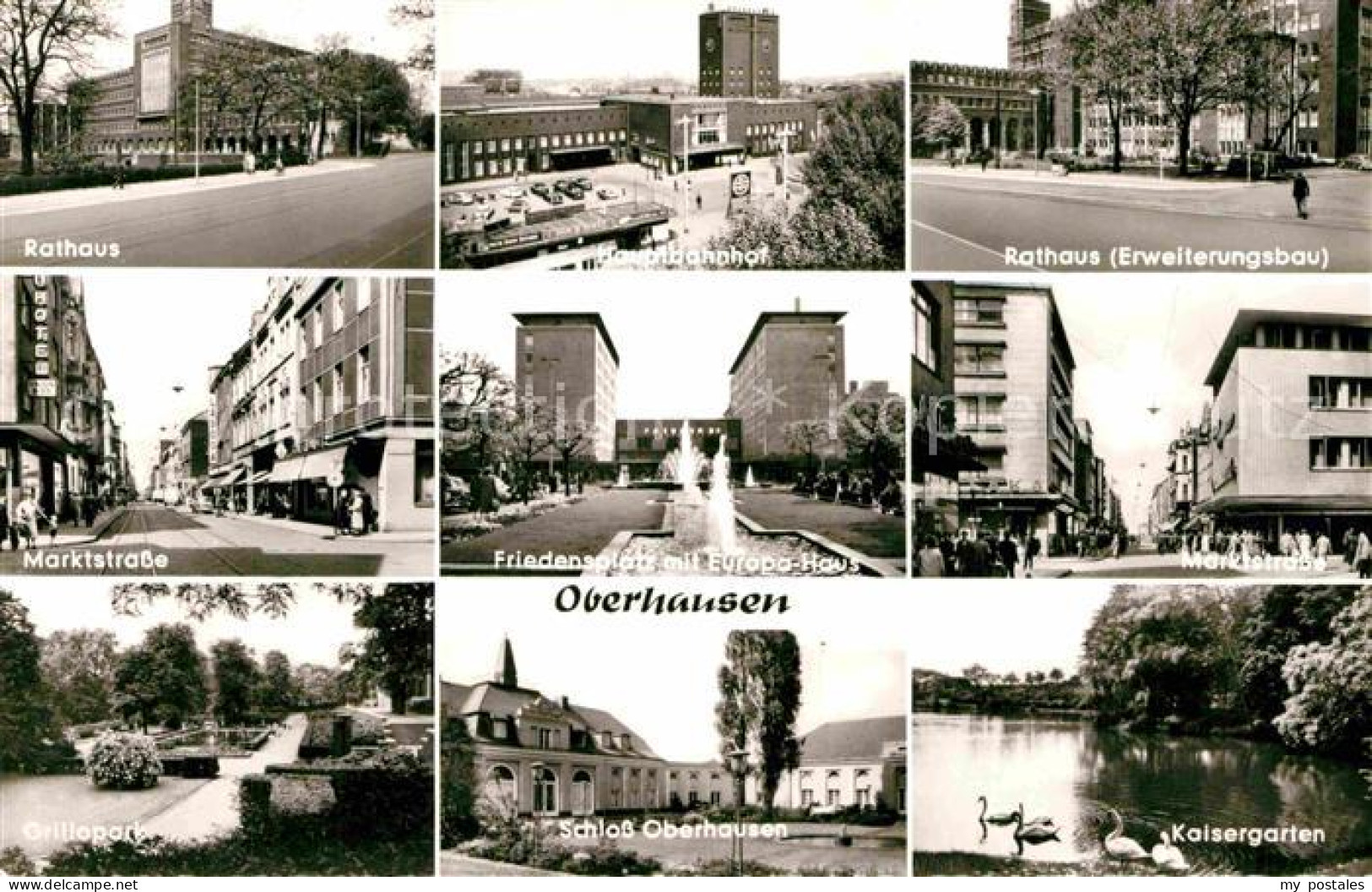 72794212 Oberhausen Rathaus Martkstrasse Friedensplatz Schloss Kaisergarten Ober - Oberhausen