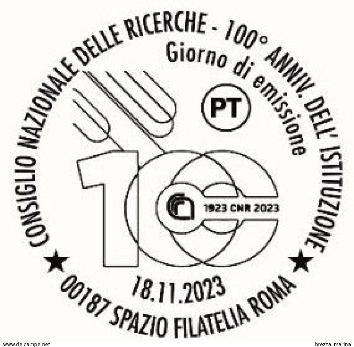 ITALIA - Usato - 2023 - 100 Anni Del Consiglio Nazionale Delle Ricerche – CNR - Logo - B - 2021-...: Usados