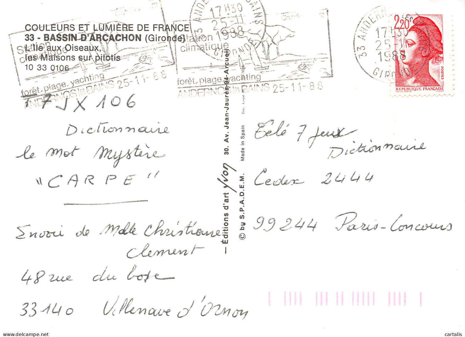 33-BASSIN D ARCACHON-N°4184-B/0275 - Other & Unclassified