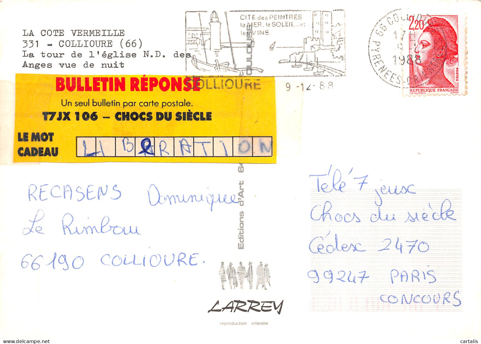 66-COLLIOURE-N°4184-B/0179 - Collioure