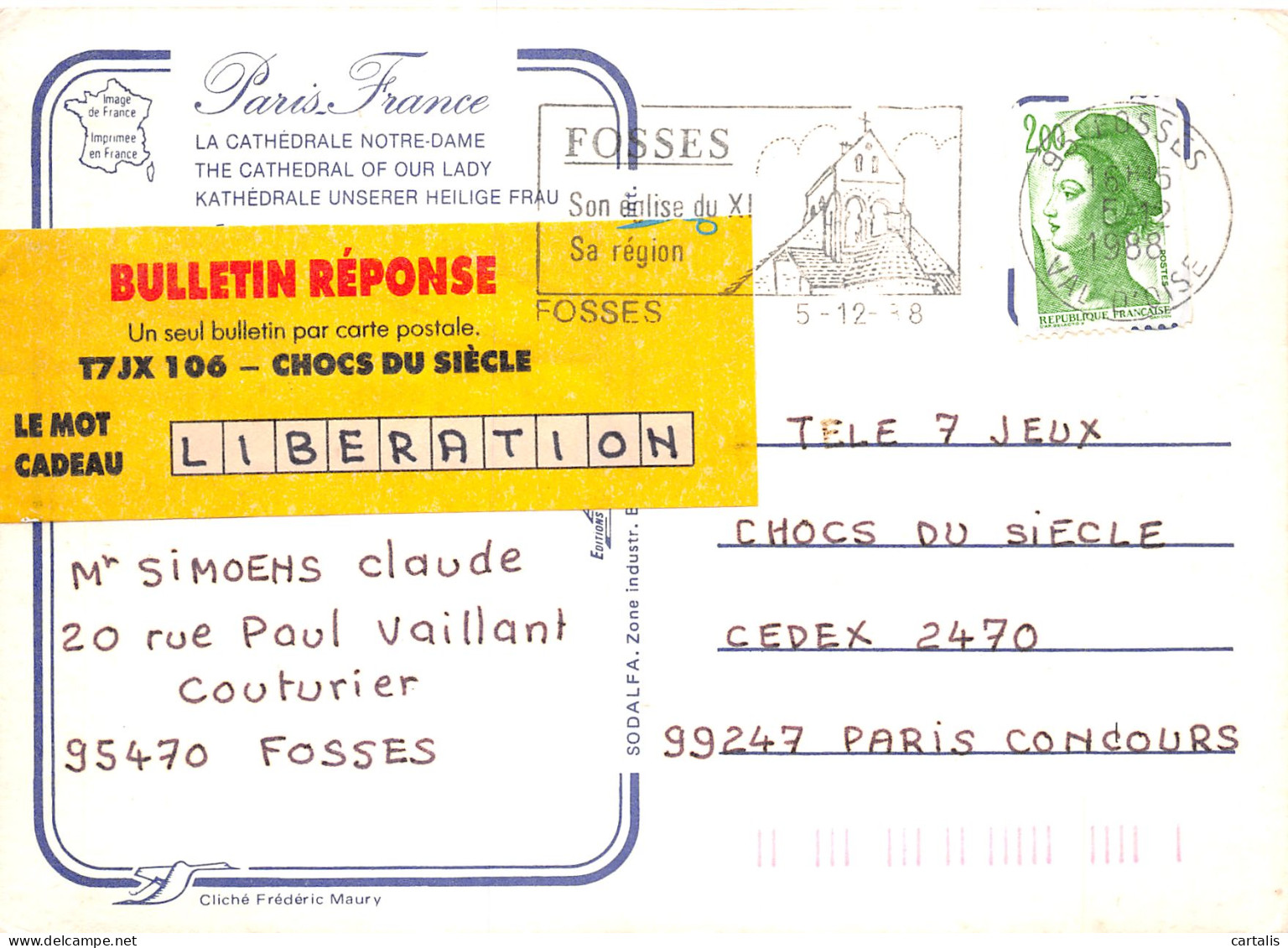 75-PARIS NOTRE DAME-N°4184-B/0151 - Notre Dame Von Paris