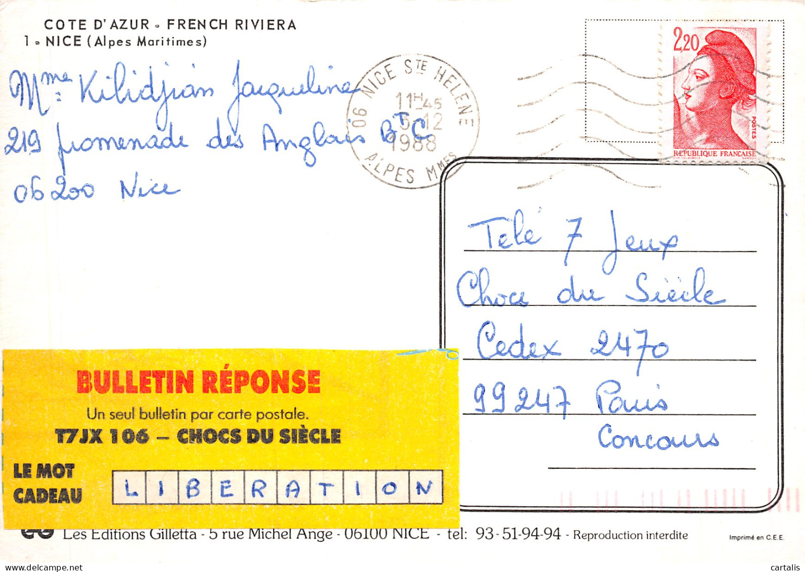 06-NICE-N°4184-B/0155 - Autres & Non Classés