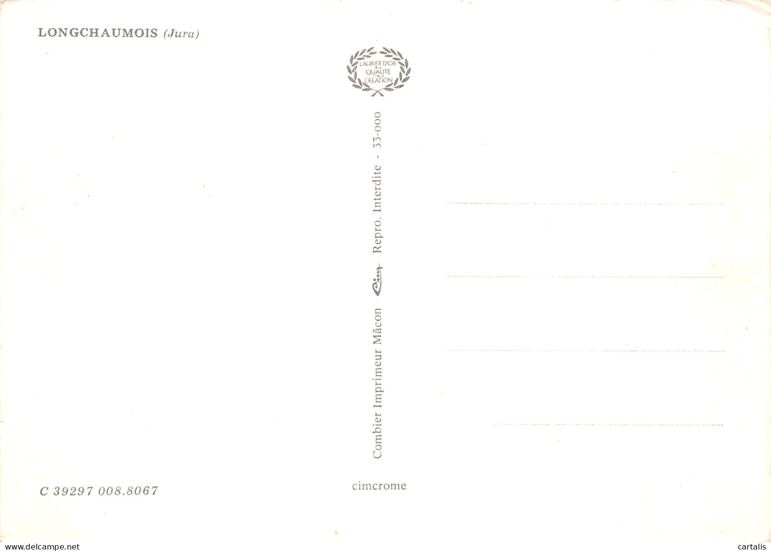 39-LONGCHAUMOIS-N°4184-B/0083 - Other & Unclassified