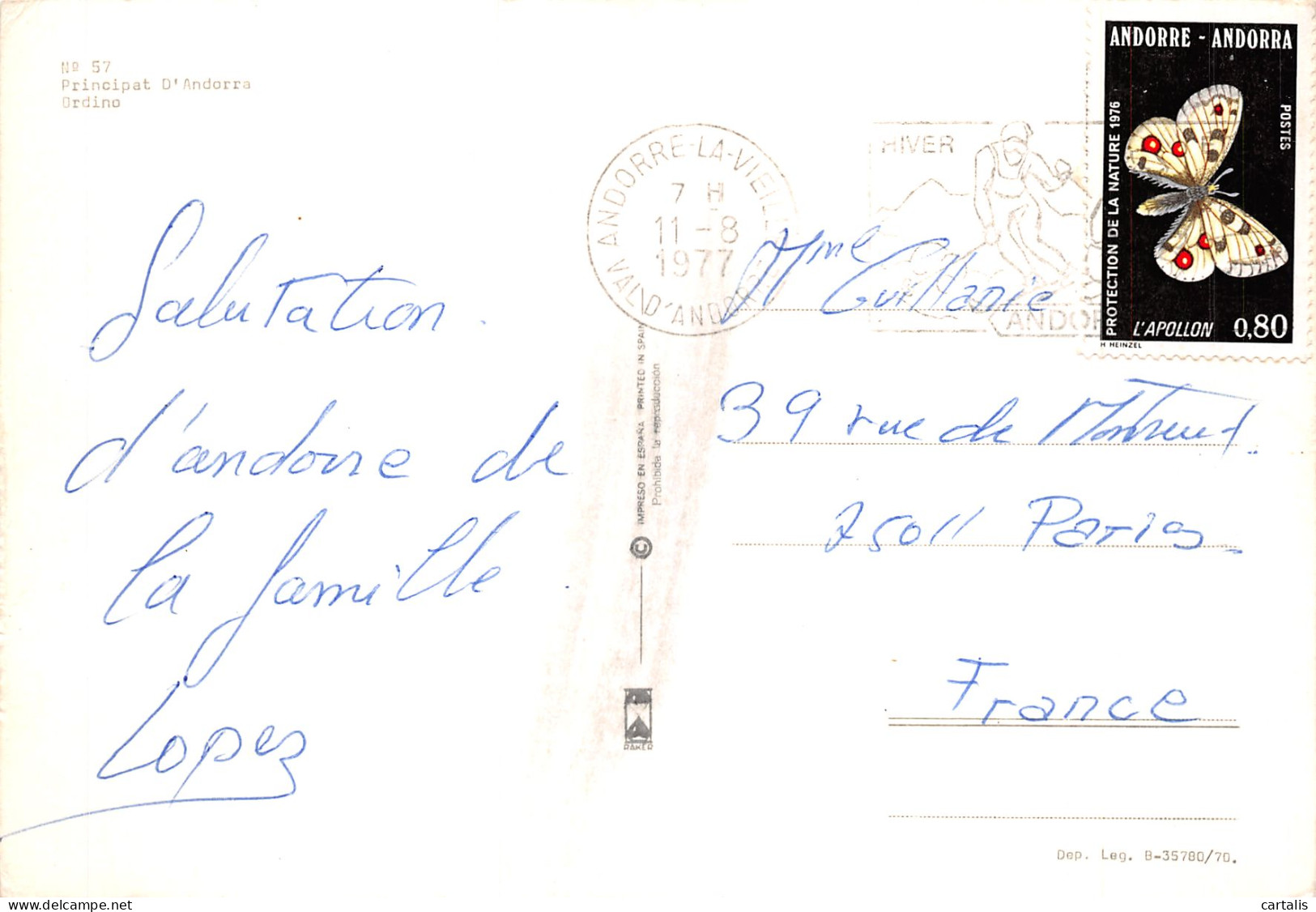 ET-ANDORRE-N°4184-B/0067 - Andorre