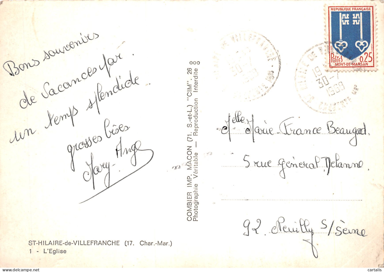 85-SAINT HILAIRE DE VILLEFRANCHE-N°4184-B/0051 - Autres & Non Classés